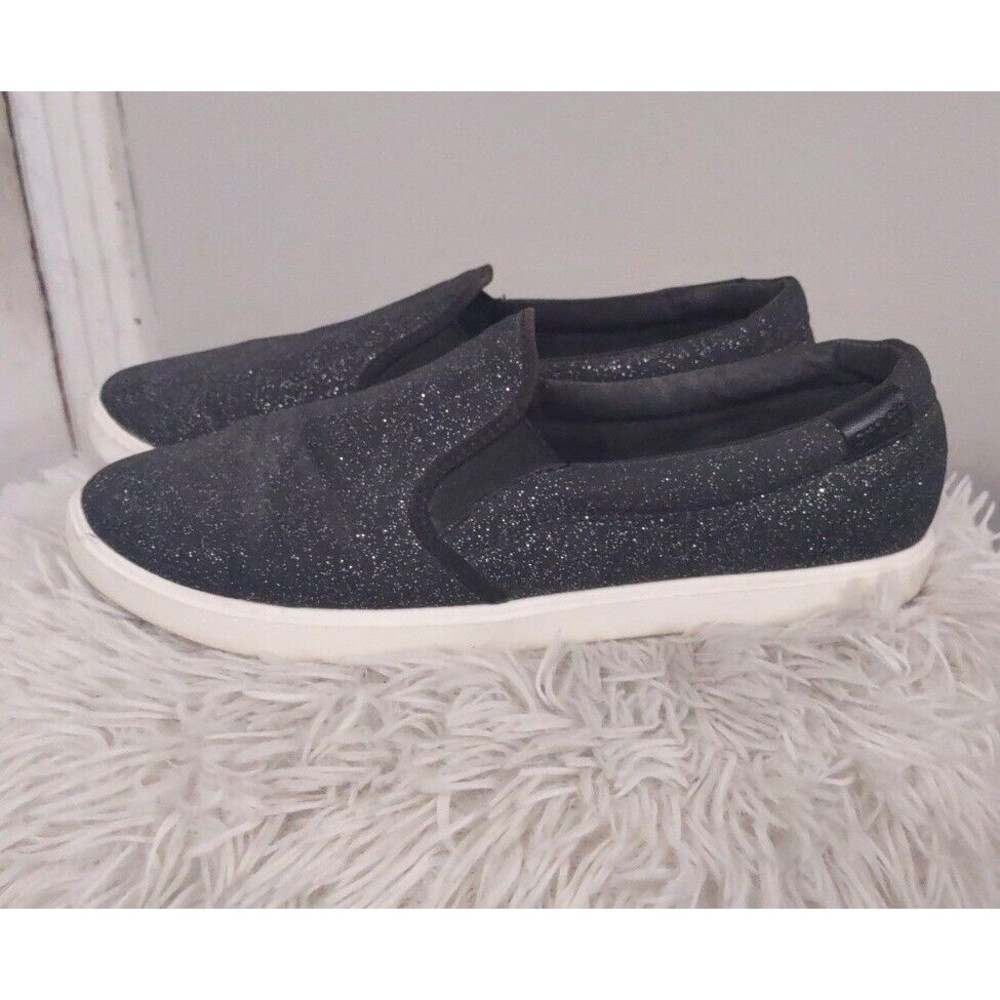 Crocs Citilane 203545 Womens Sz 11 Black Sparkle Slip On Comfort Fabric